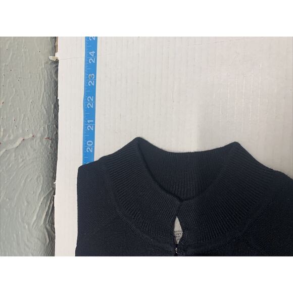 Designers‎ Originals Cropped Cardigan Sweater Black Raglan Womens Size Small - Picture 5 of 6